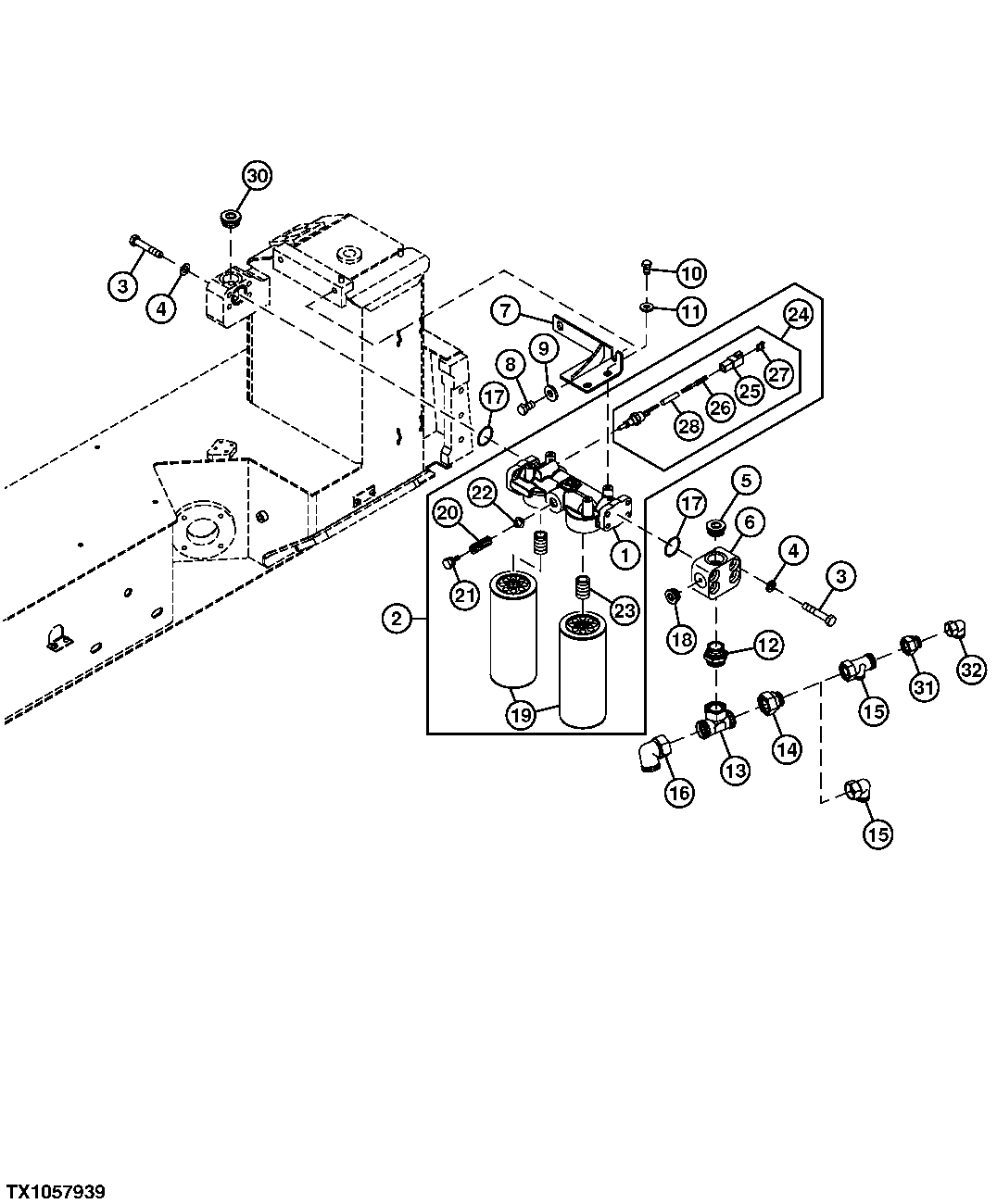 Hydraulic Oil Reservoir and Filter Elements