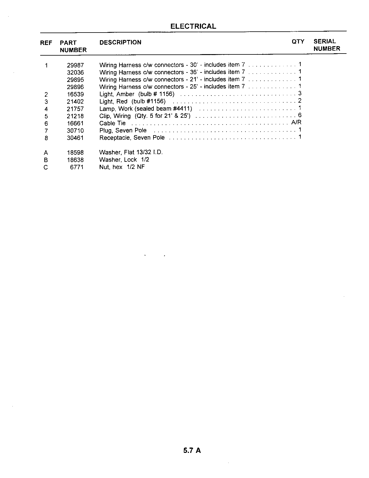 Electrical (& Schematic) (Continued)