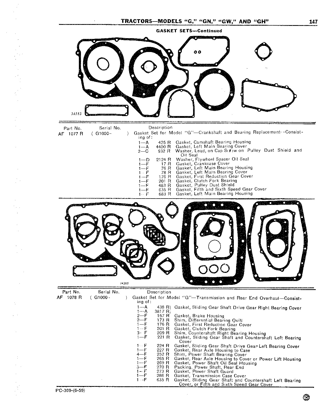 Gasket Sets (Continued)