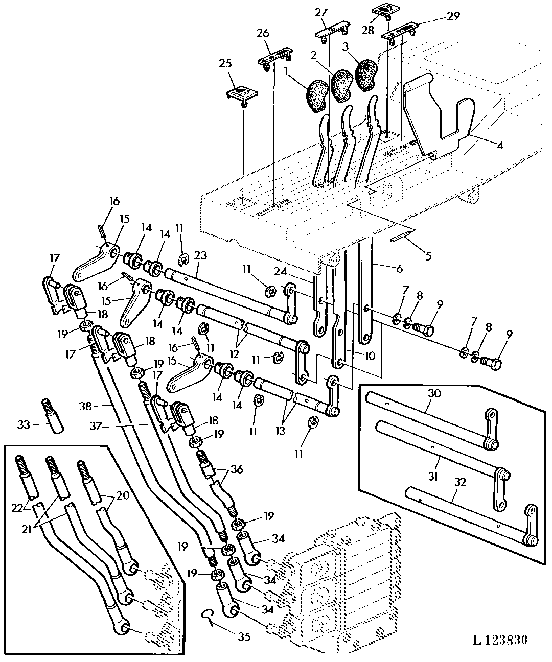 SELECTIVE CONTROL VALVE LINKAGE (SPOOL TYPE) WITH SG2 CAB