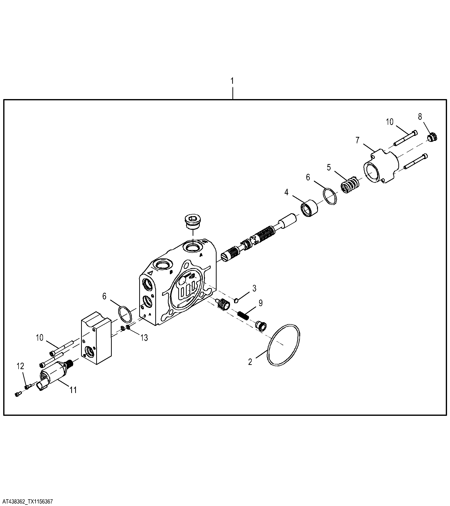 Electrohydraulic Auxiliary Flow Control Valve Section (254544 - )