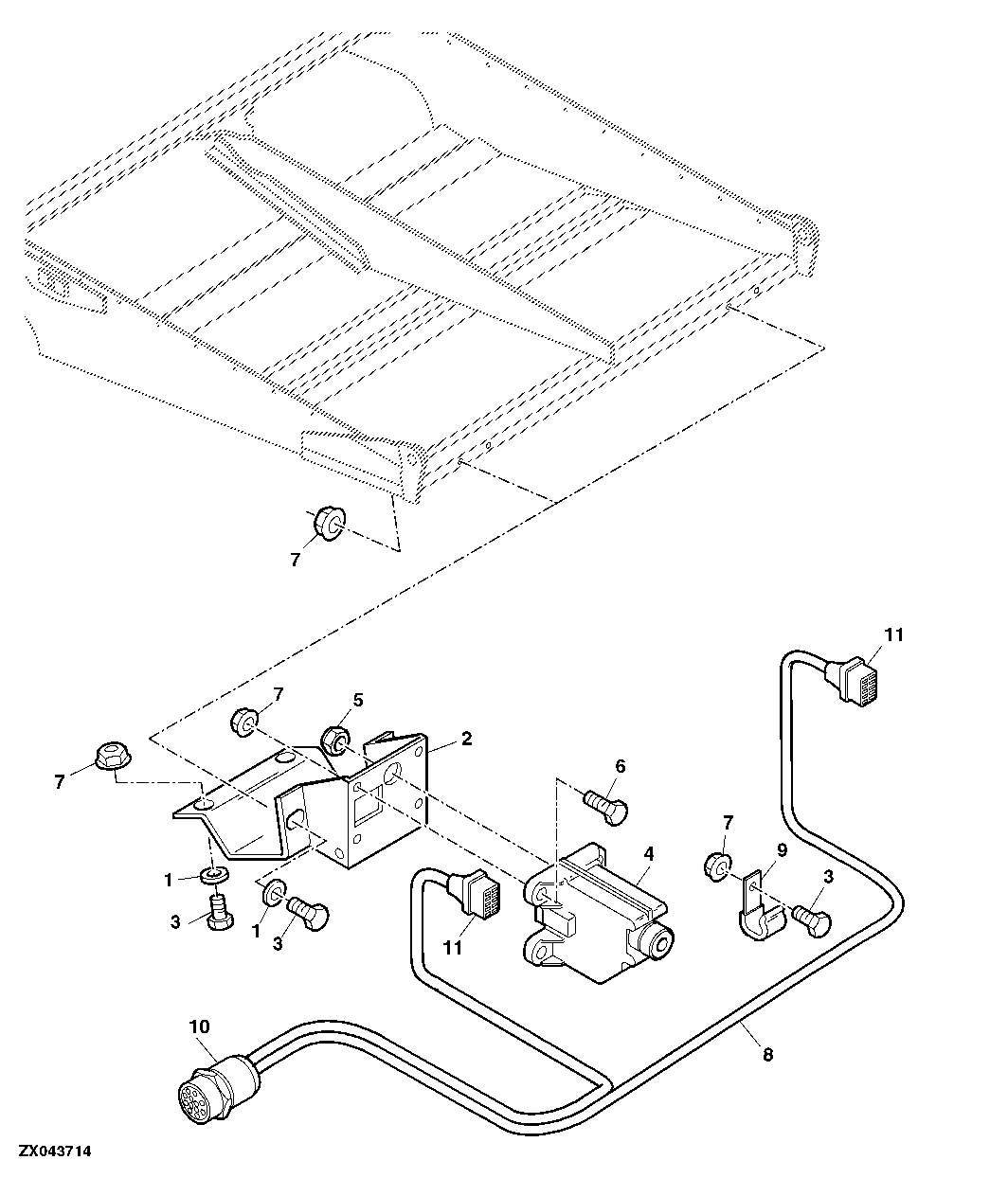 Support and Motor For Electrically Adjustable Sieve