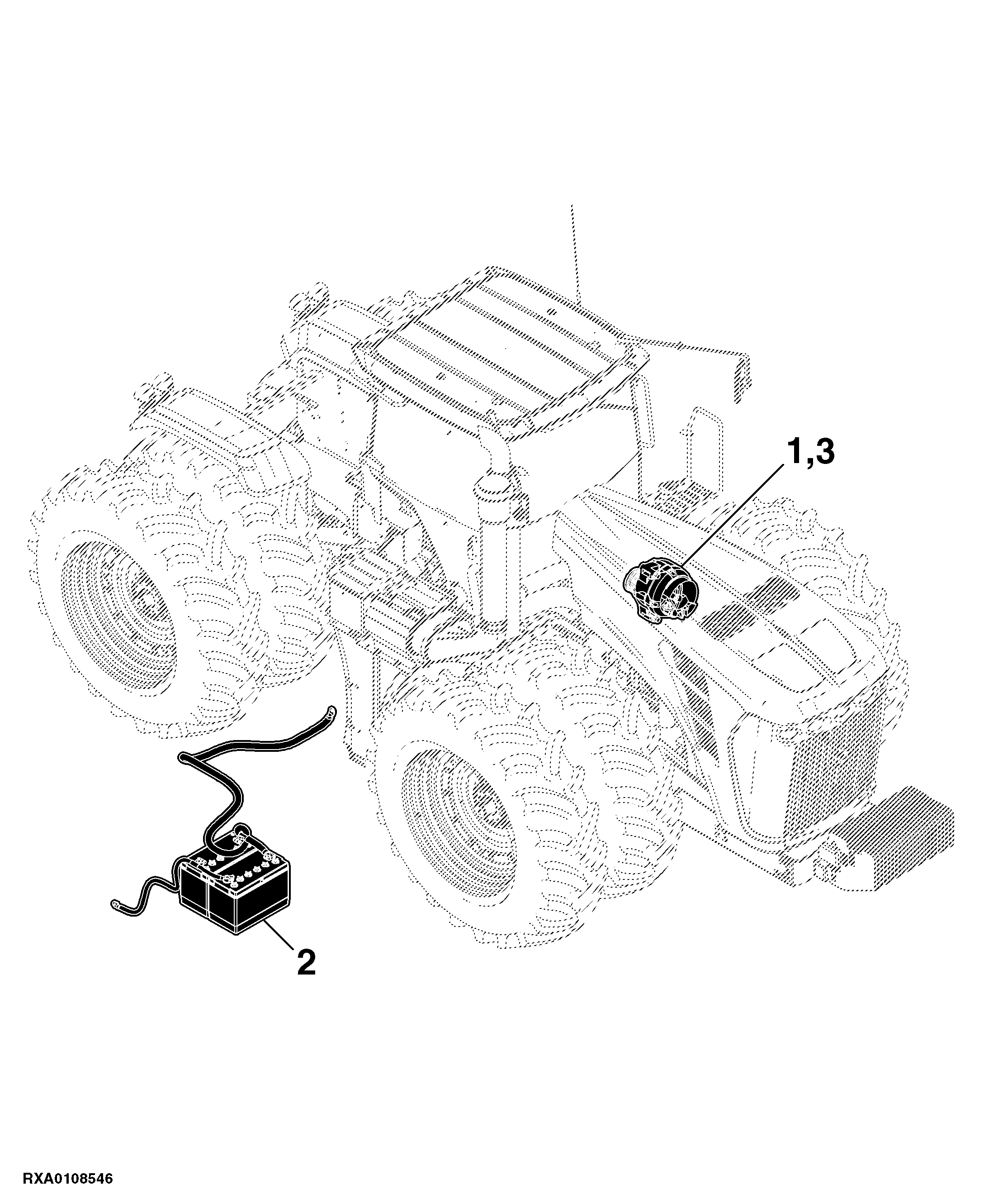 41 ALTERNATOR, BATTERY AND BATTERY CABLES_9630T