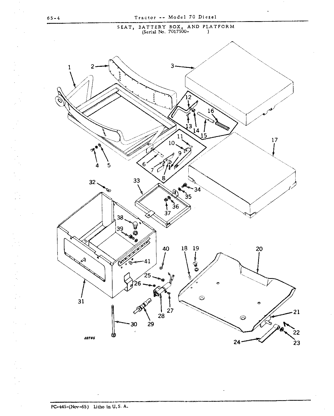 Section 65 - Drawbar and Seat (Continued)
