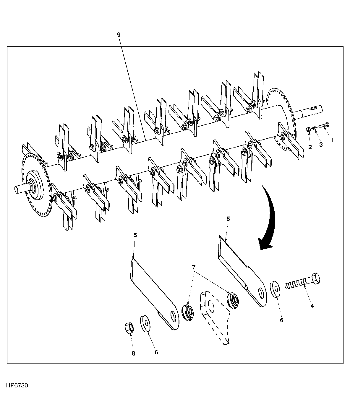 Fine Cut Rotor Straw Chopper (Straight Blade) (670401 - )