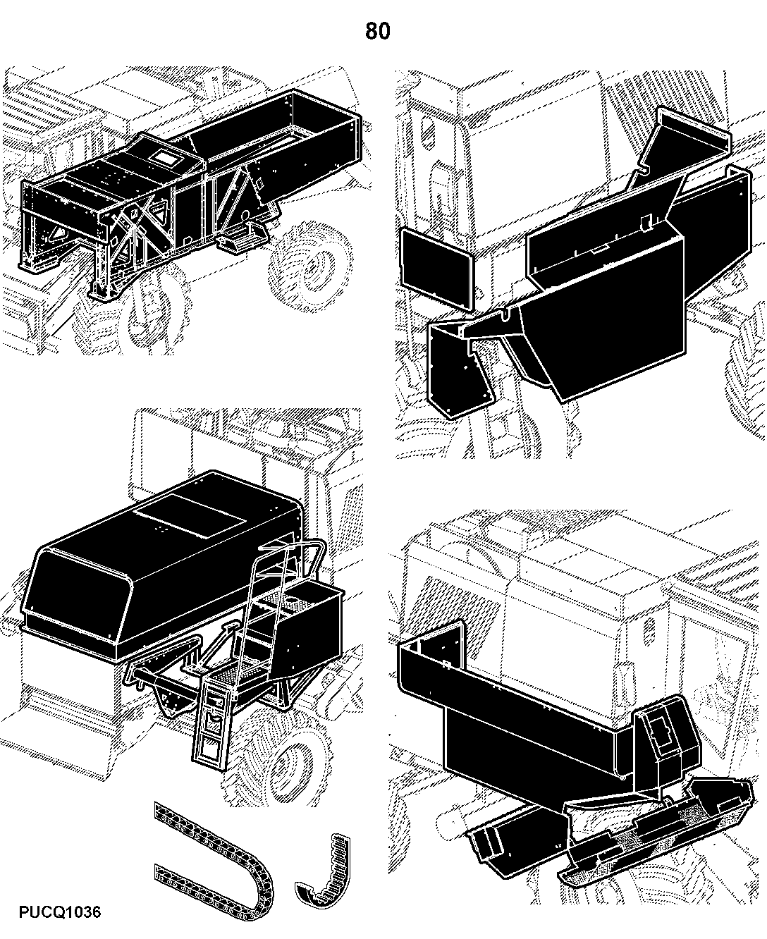 1165,1175 and 1175 Hydro Walker Combine (s.n. 060155-091543)(South American Edition)
