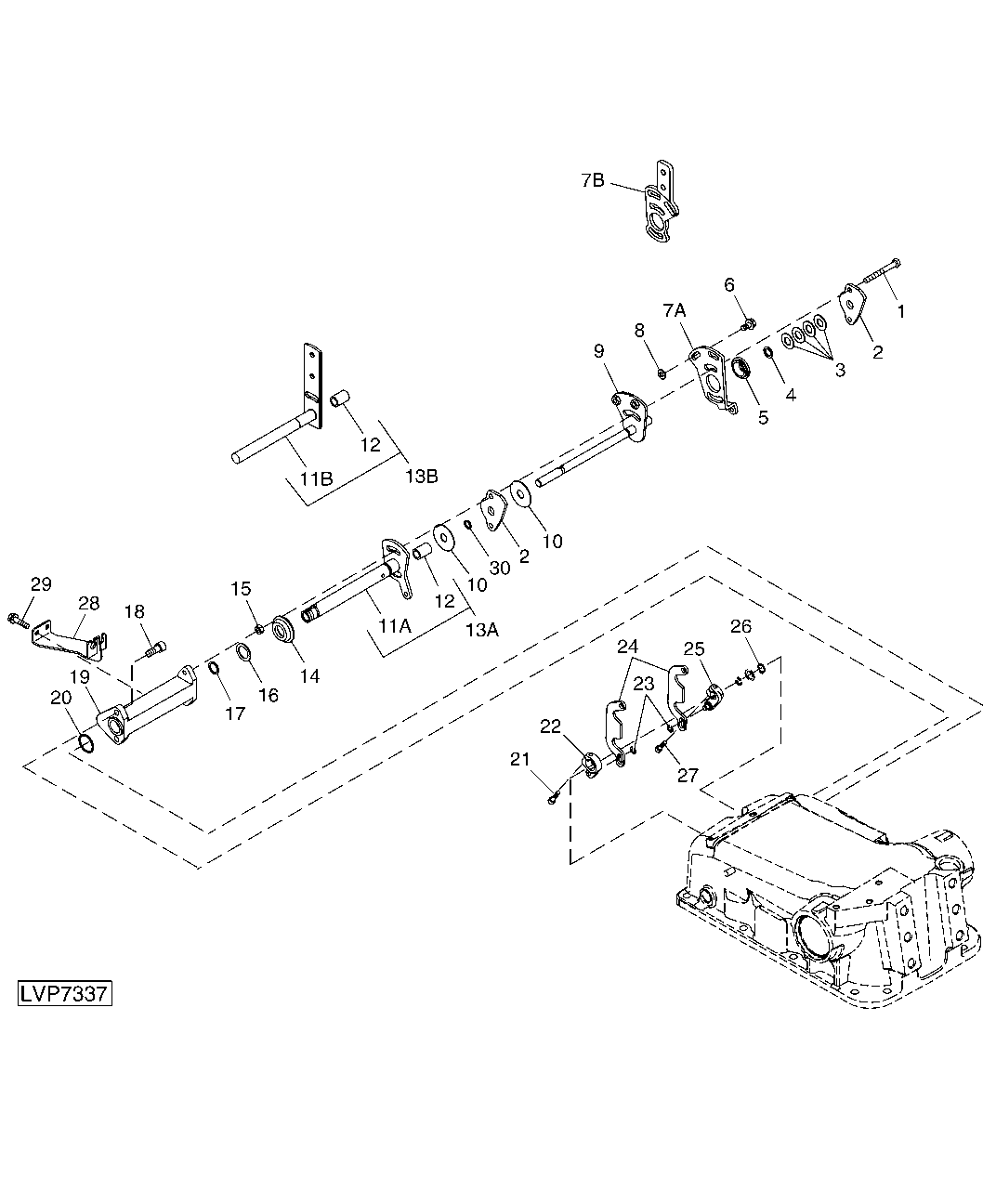 CONTROL LINKAGE (RIGHT-HAND) (MECHANICAL HITCH)