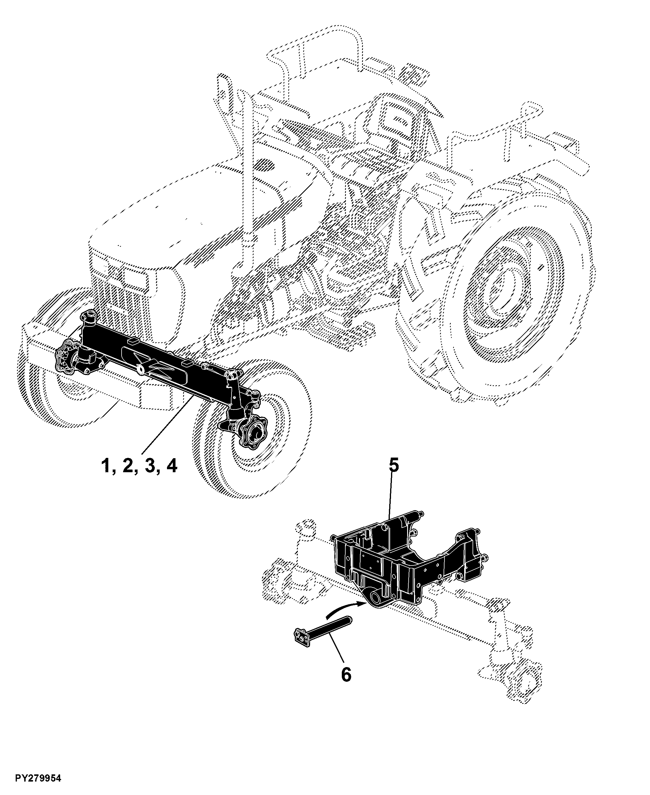 56 Front Axle