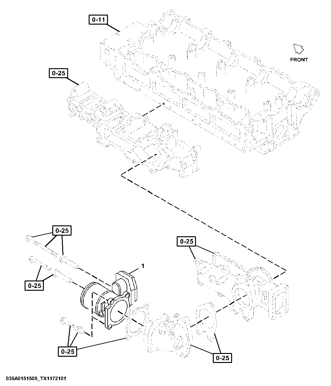 0-35 Engine Throttle Control Valve