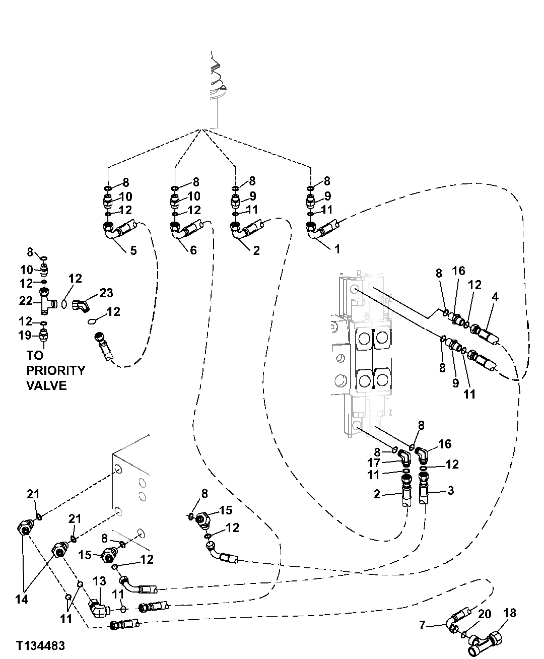 PILOT ROTATE, PRESSURE REDUCING, GRAPPLE SOLENOID CONTROL VALVE HYDRAULICS