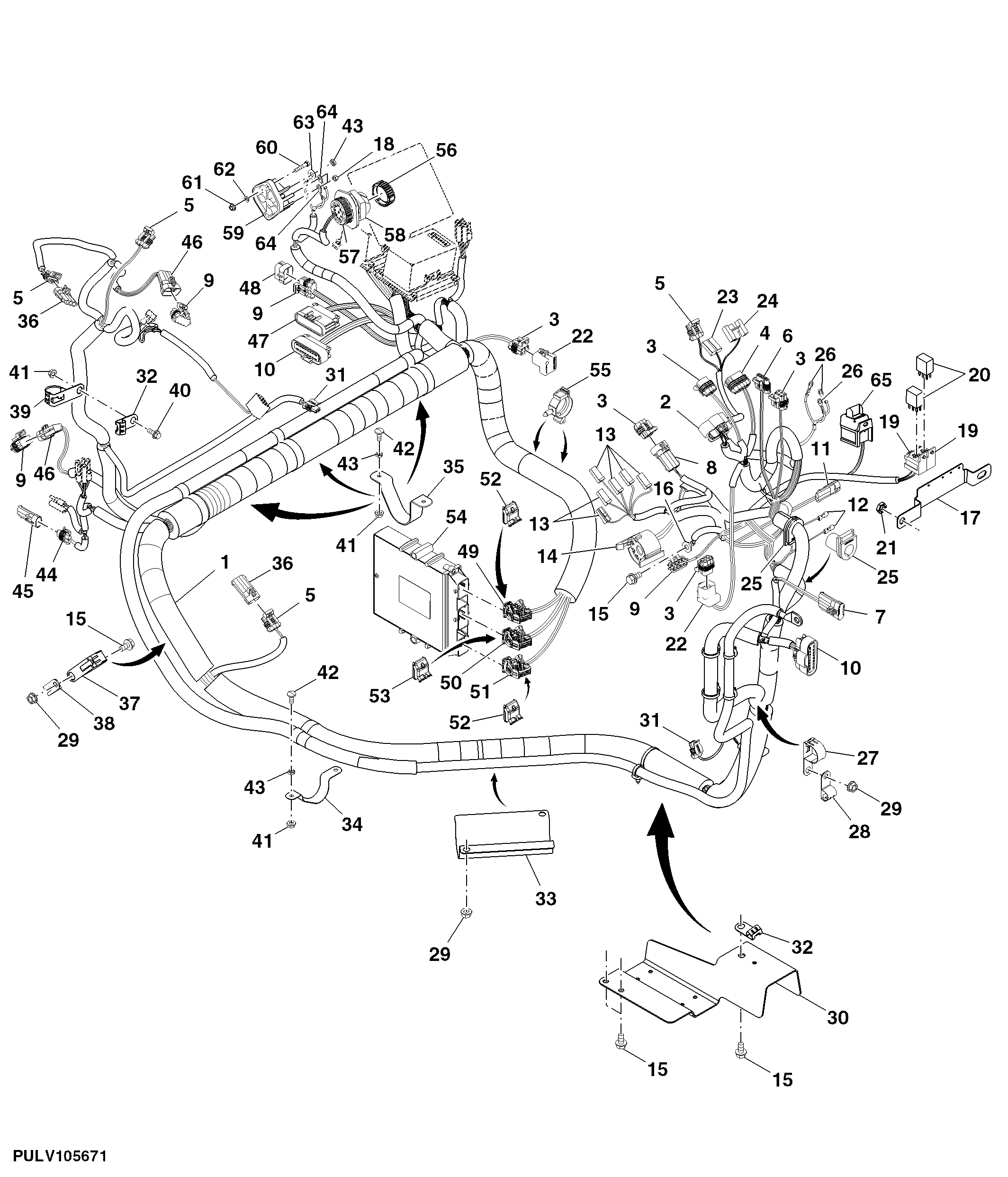 PLATFORM WIRING HARNESS, POWRREVERSER PTM, (PR)