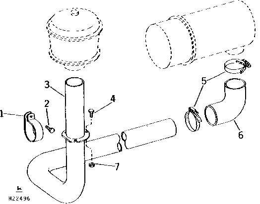 AIR INTAKE TUBES (PRECLEANER TO AIR CLEANER)