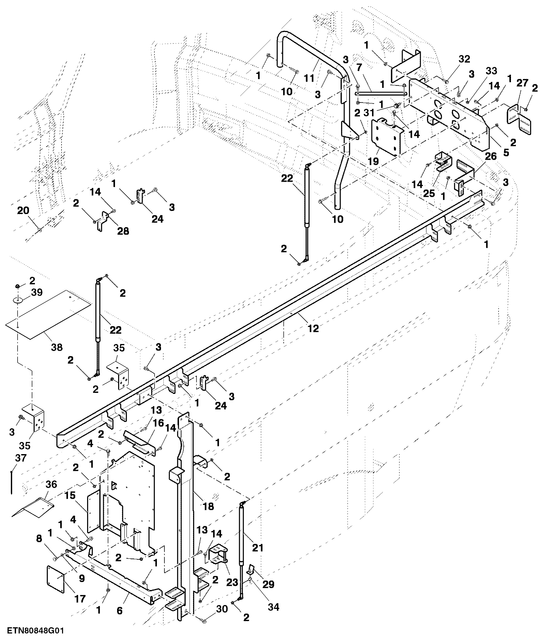 Styling Brackets - Open Center Hydraulics (1/2)