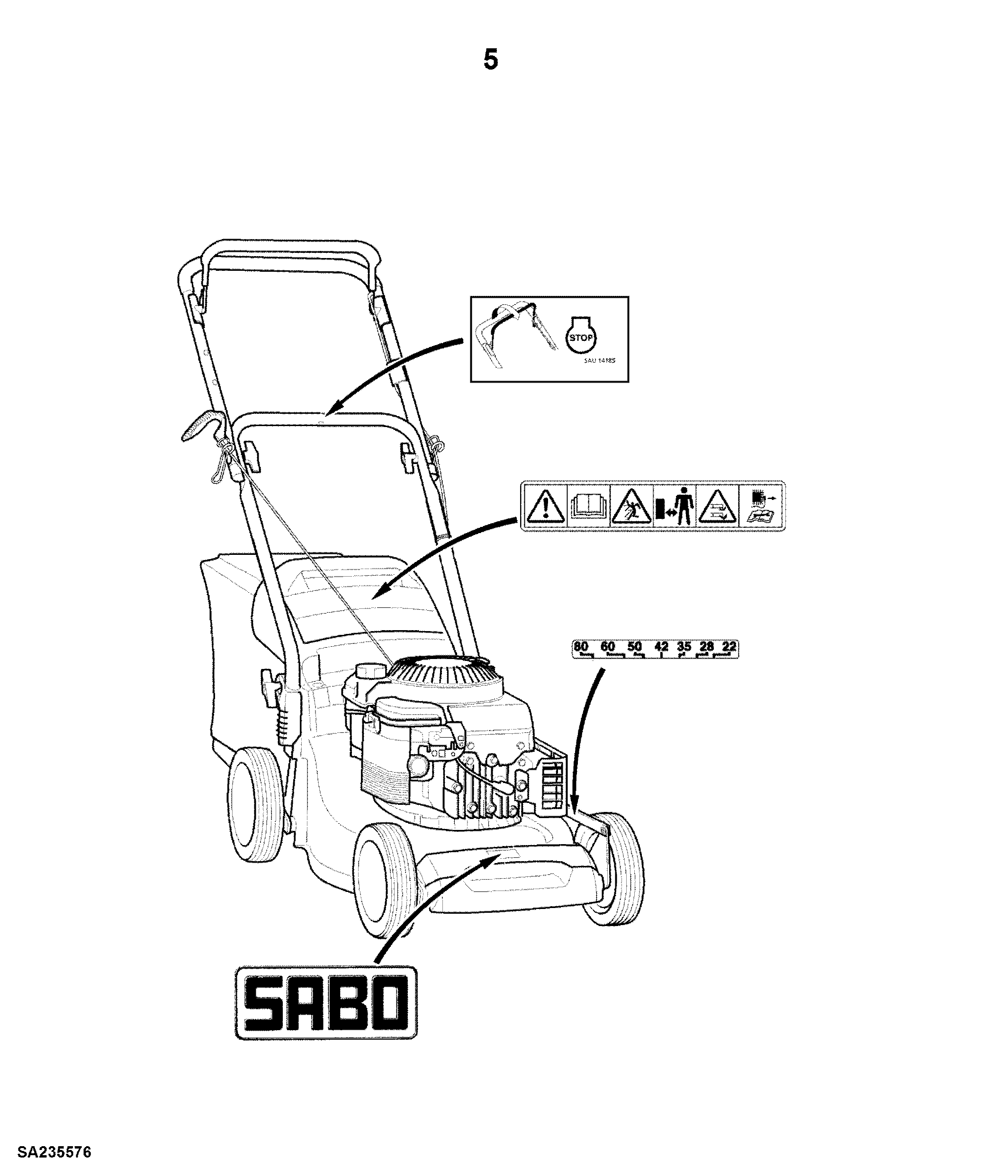 10 43 cm Walk-Behind Mower 4- Cycle Engine, 43-Compact (SA1441)