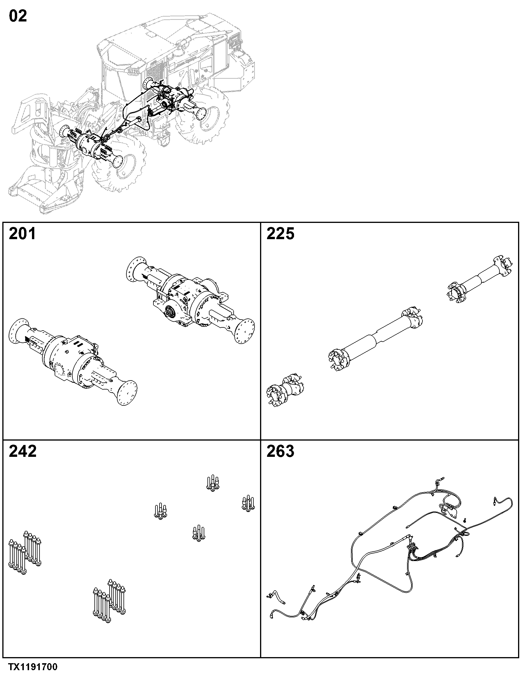 02A Axles, Differentials & Suspension Systems