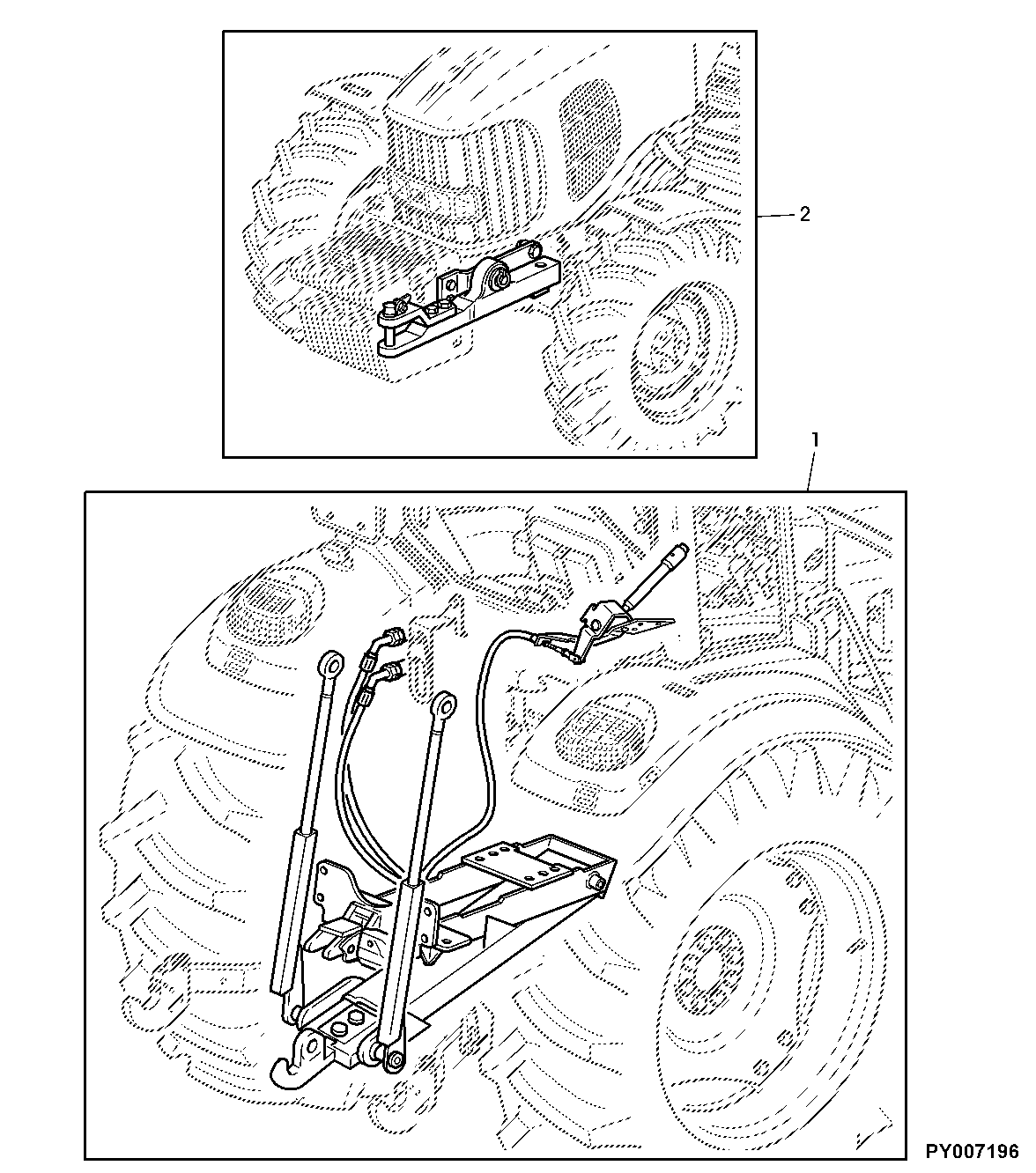 HYDR. PICK UP HITCH, DRAWBAR - FIELD INSTALLATION KIT