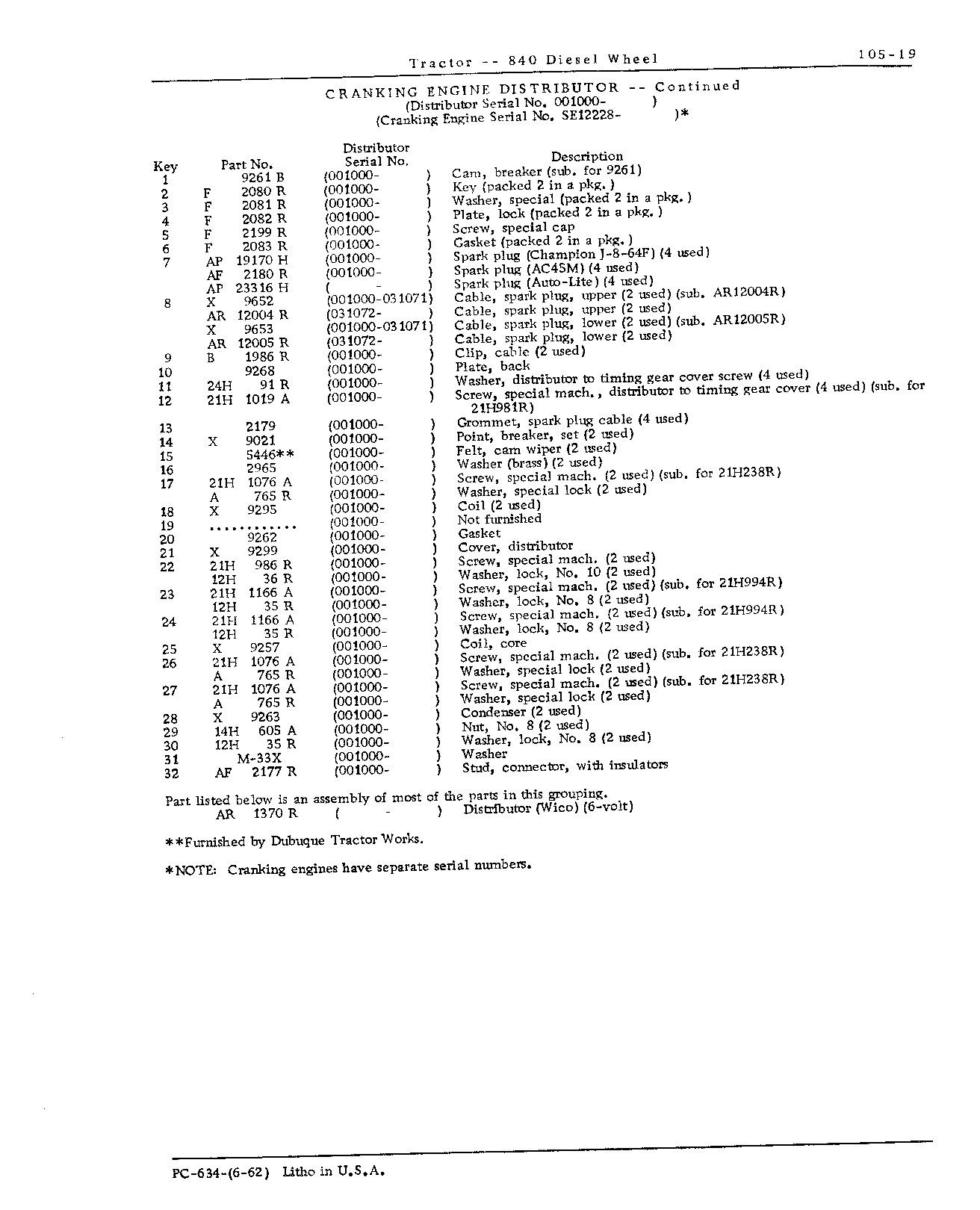 Cranking Engine (Continued)