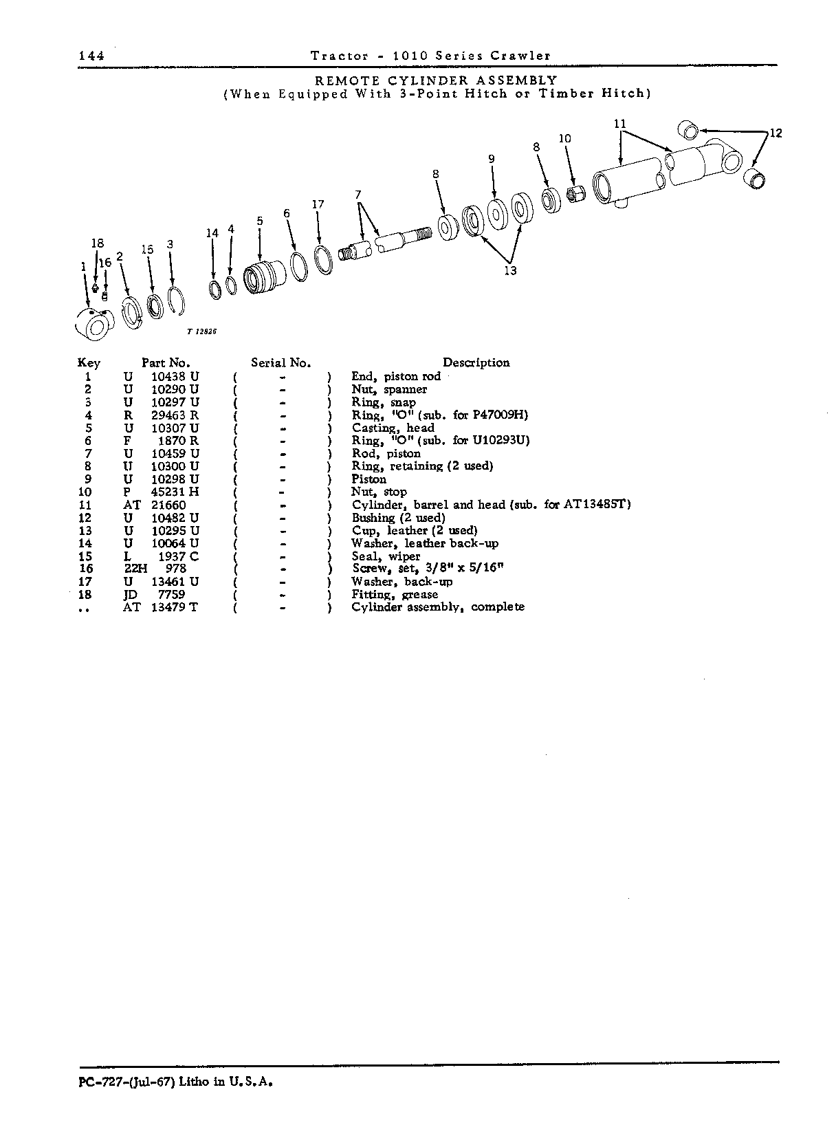 Housing assembly, rockshaft (Continued)