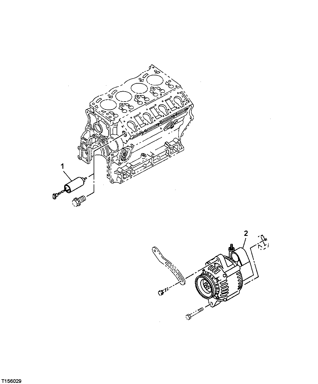 ALTERNATOR AND SOLENOID(ENGINE STOP)