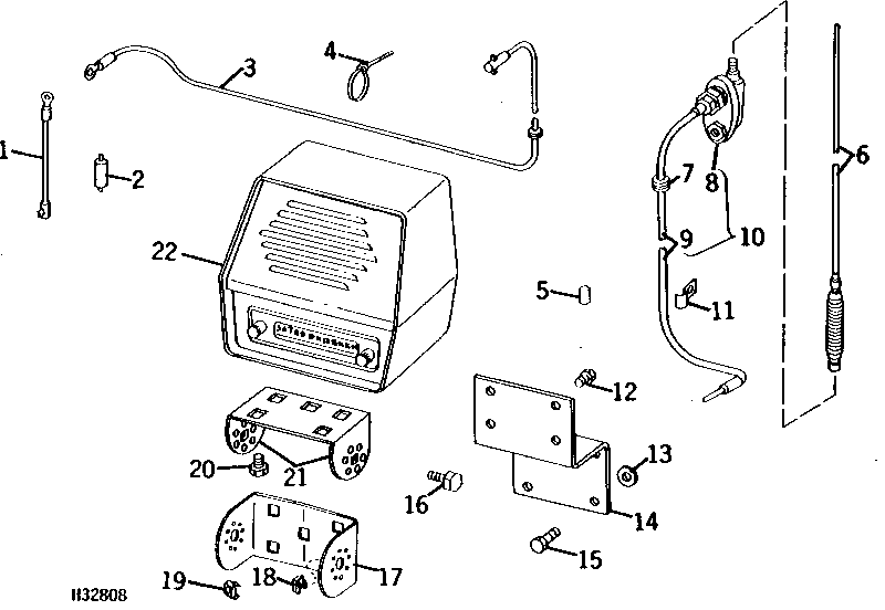 RADIO (USED WITH OPERATOR'S CAB) (MOTOROLA)