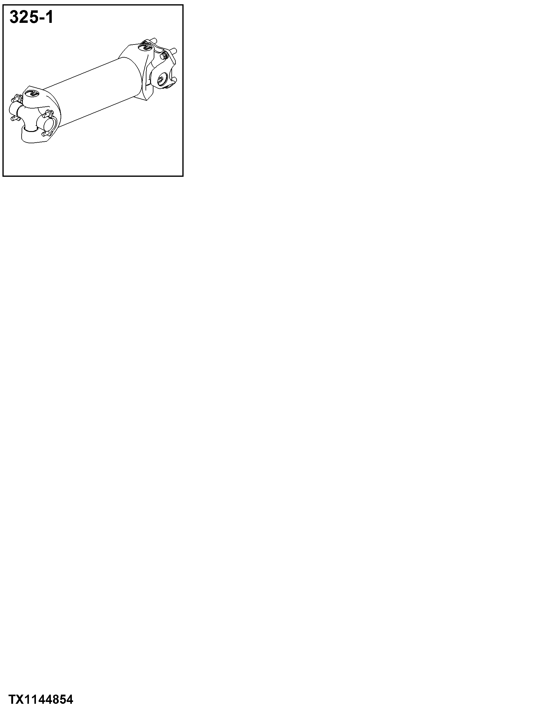 0325 Input Drive Shafts and U-Joints