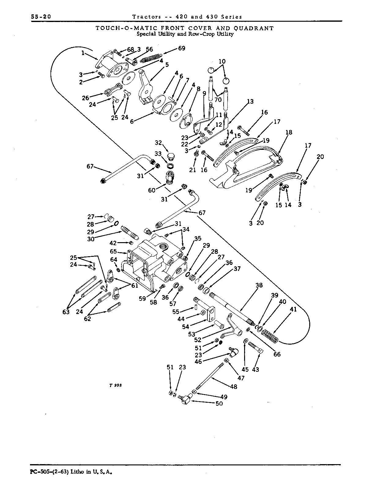 Front cover, Touch-o-matic (I and W)
