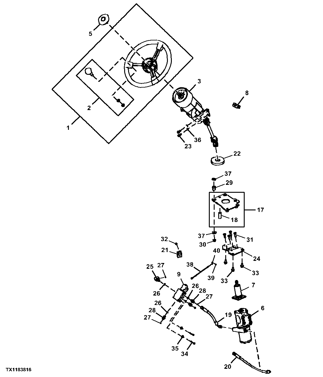 Steering Valve, Steering Wheel and Steering Column