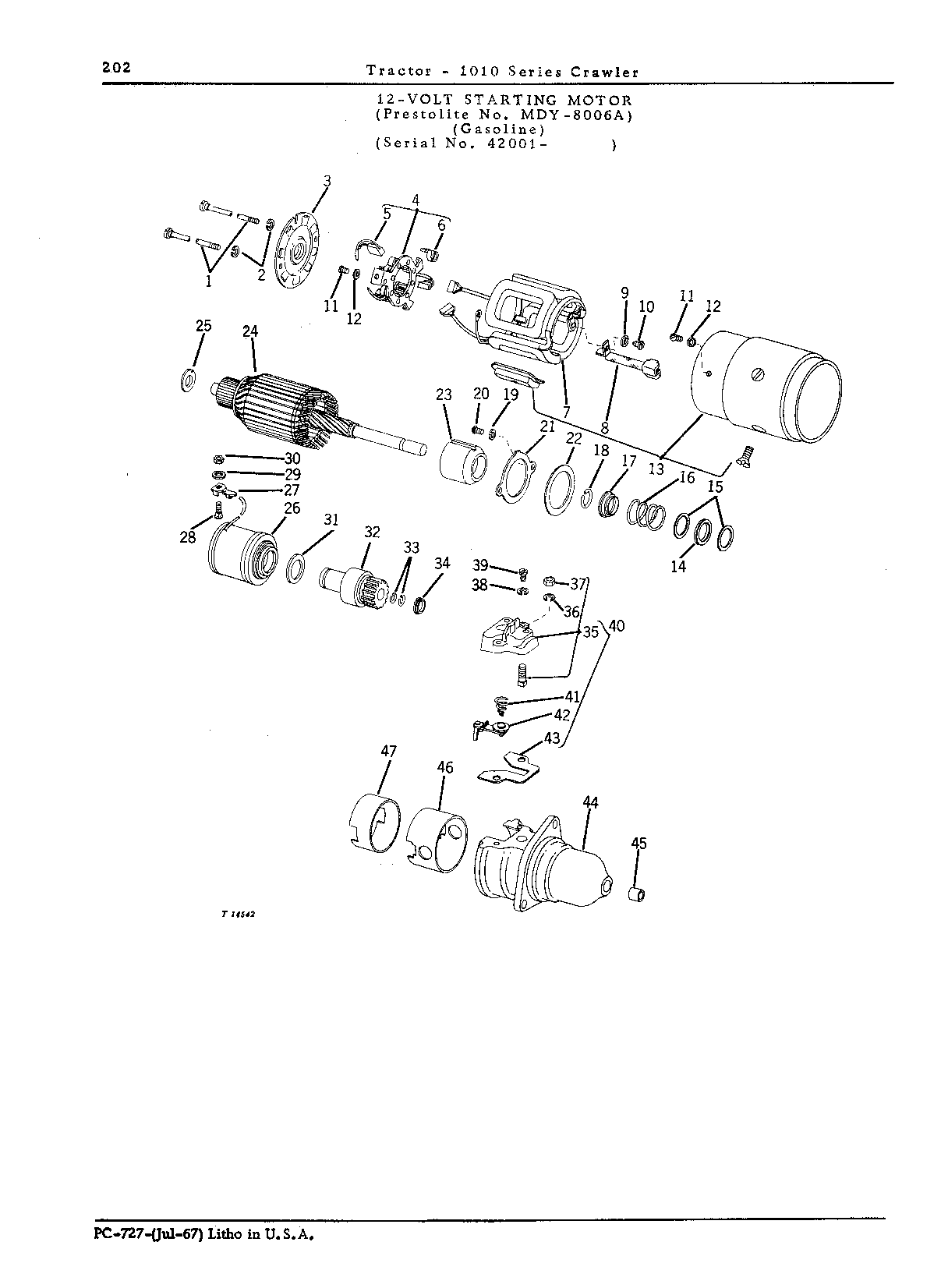 Motor, starting, 12-volt (Continued)