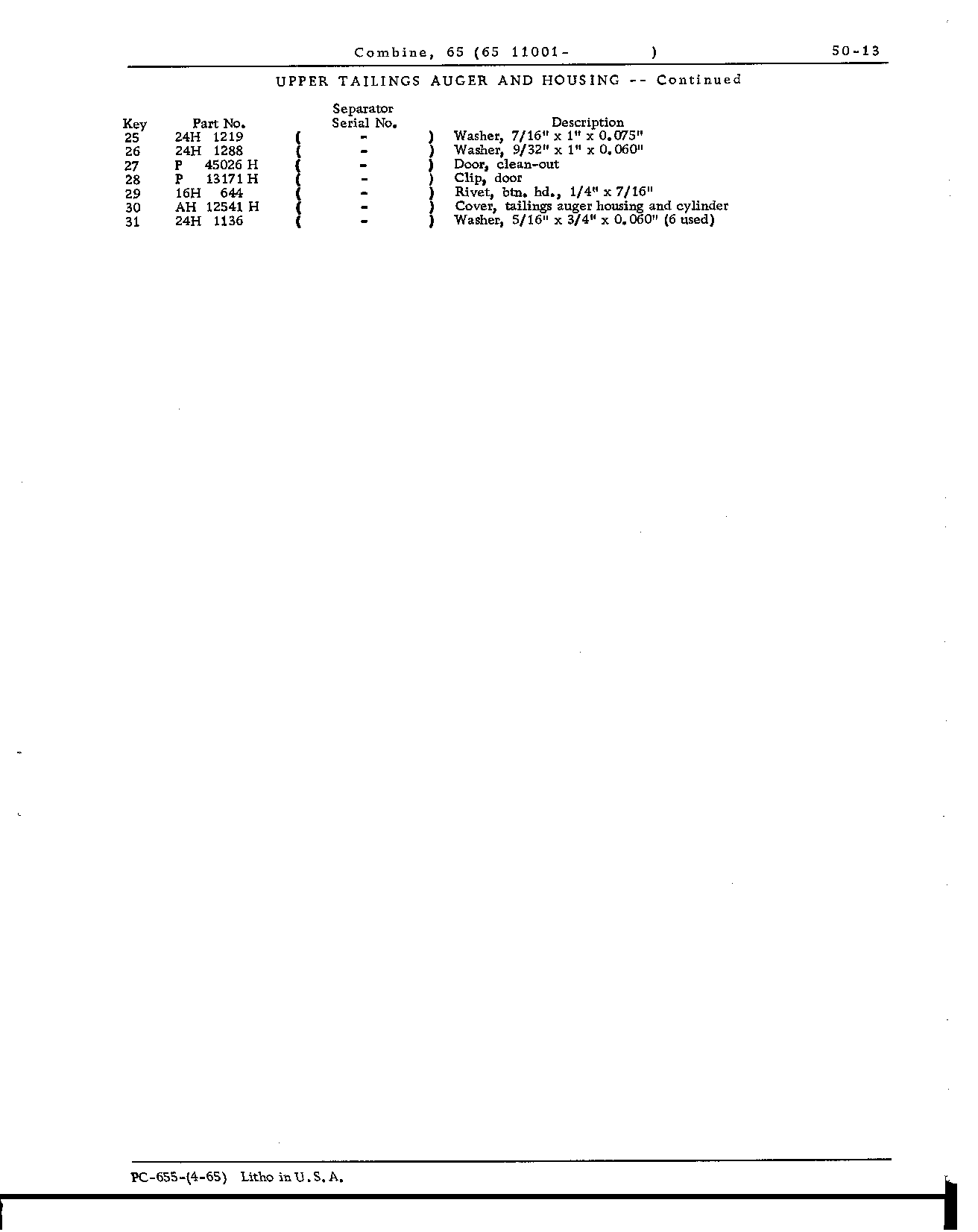 Elevators and Augers (Continued)
