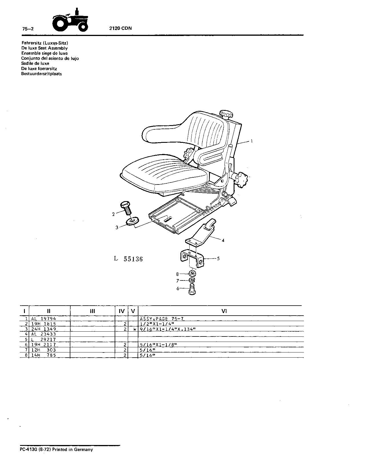 Deluxe Seat Assembly