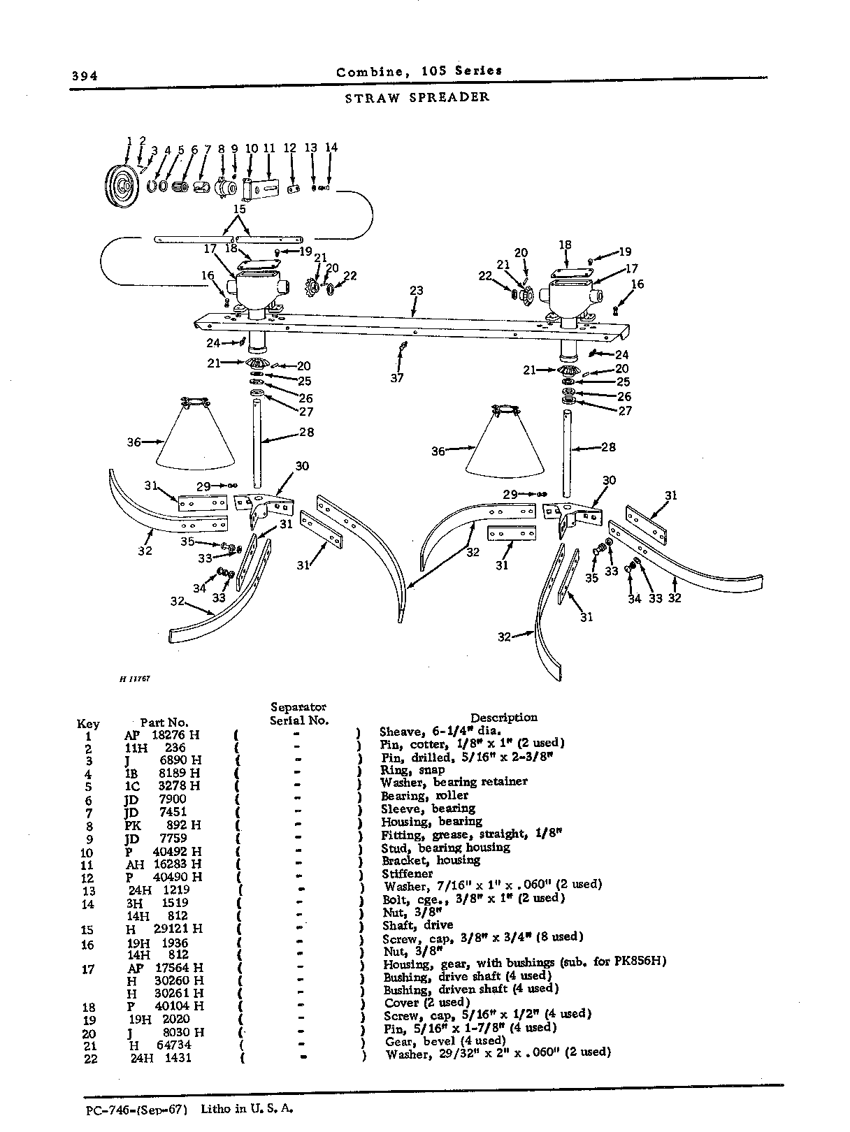 Straw Spreader and Chopper (Continued)