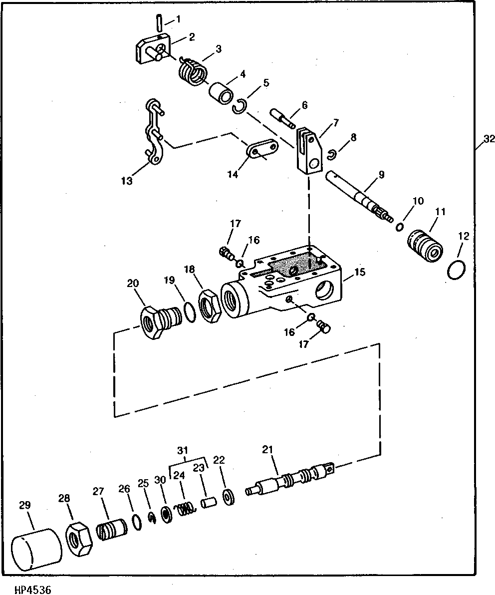 HYDROSTATIC DRIVE DISPLACEMENT CONTROL VALVE ( - 610700)