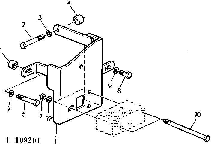 BRACKET FOR SELECTIVE CONTROL VALVES (SPOOL TYPE) (FOR GP-TRACTORS WITH SGB)