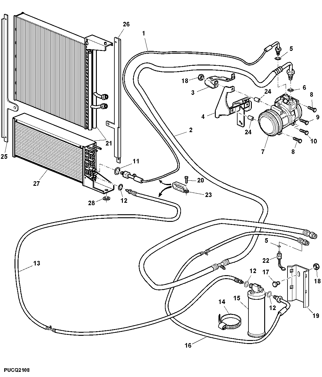 Air Conditioner - Condenser, Compressor And Filter