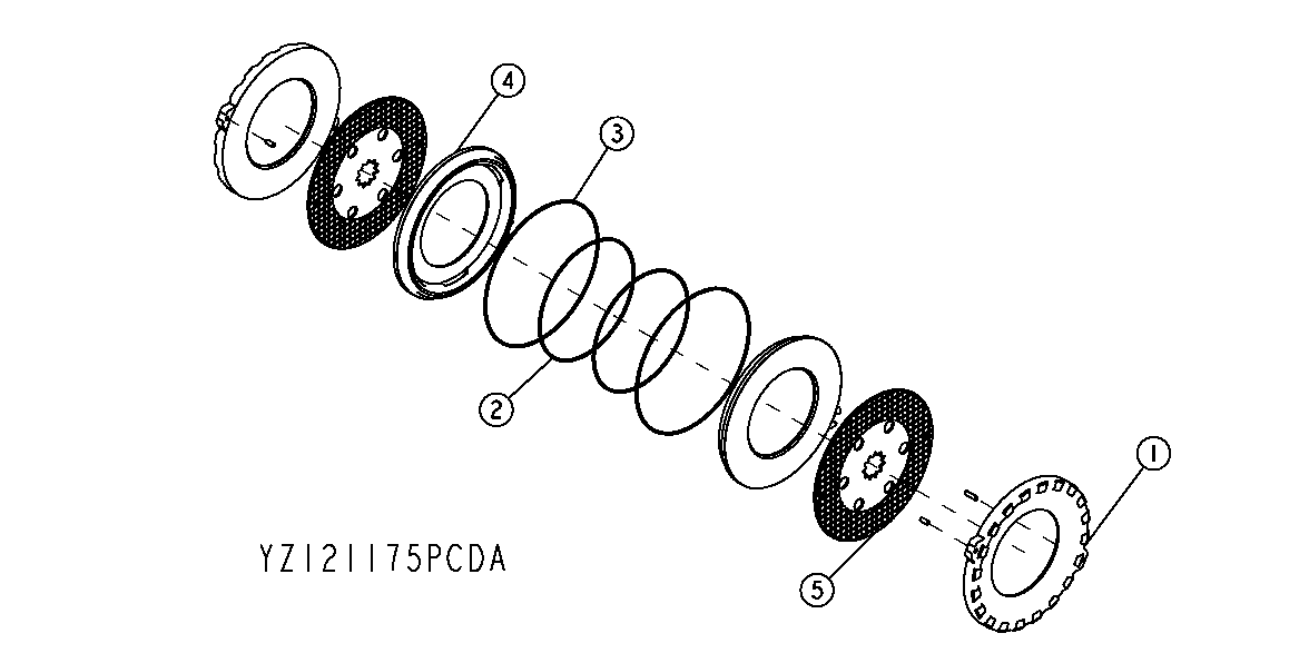 YZ121175 DUAL BRAKES(1400)SWEDA(848H);CODE G1 - ORDER CODE 1721