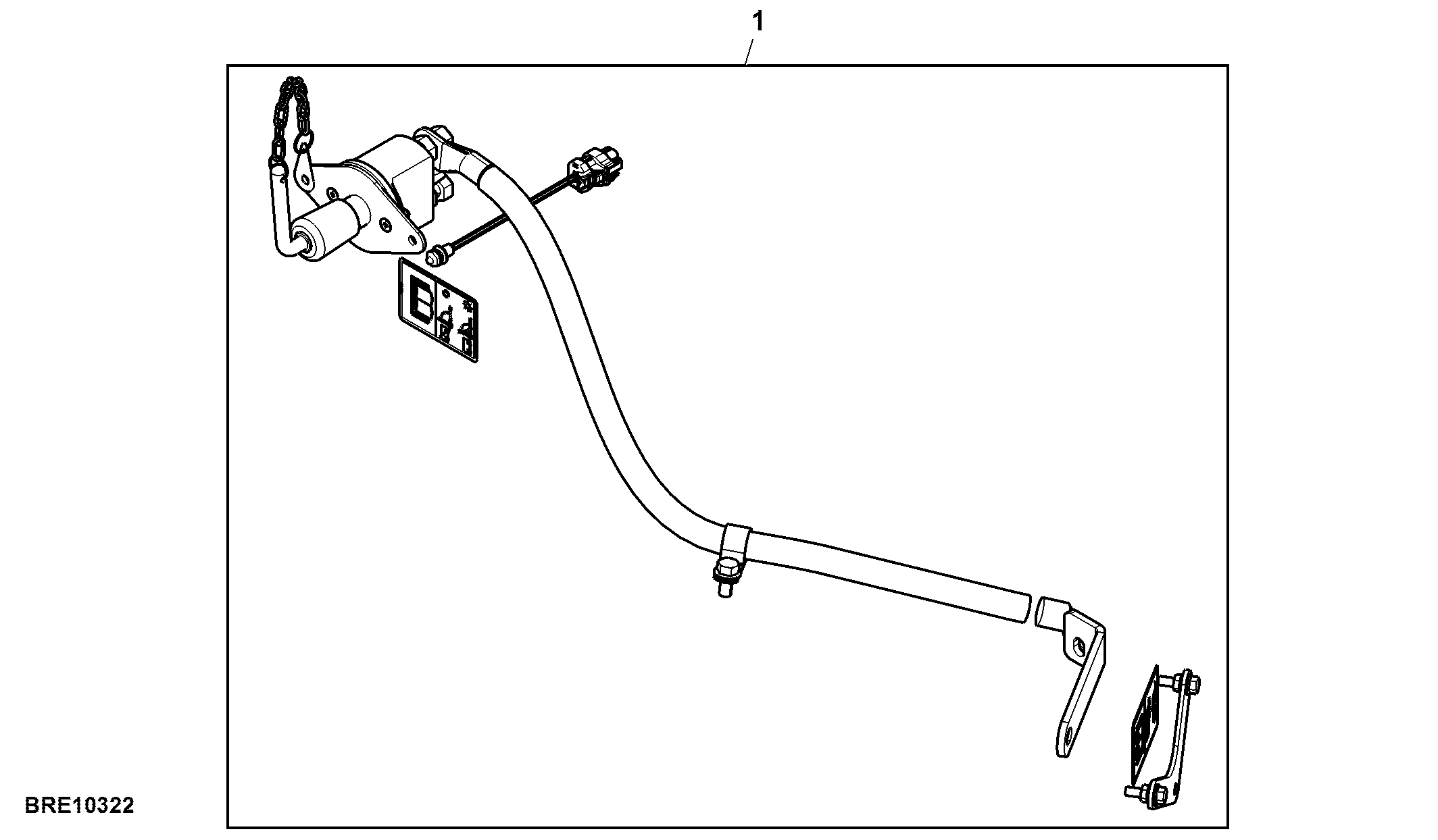 Attachment, Battery Disconnect, 13.5 L, T2 Engine