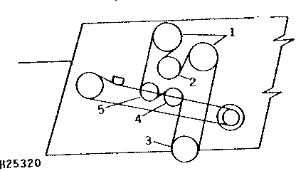 Sheaves and Tighteners on Right-Hand Side, Gear Case Loading Auger Extension (151501 - )