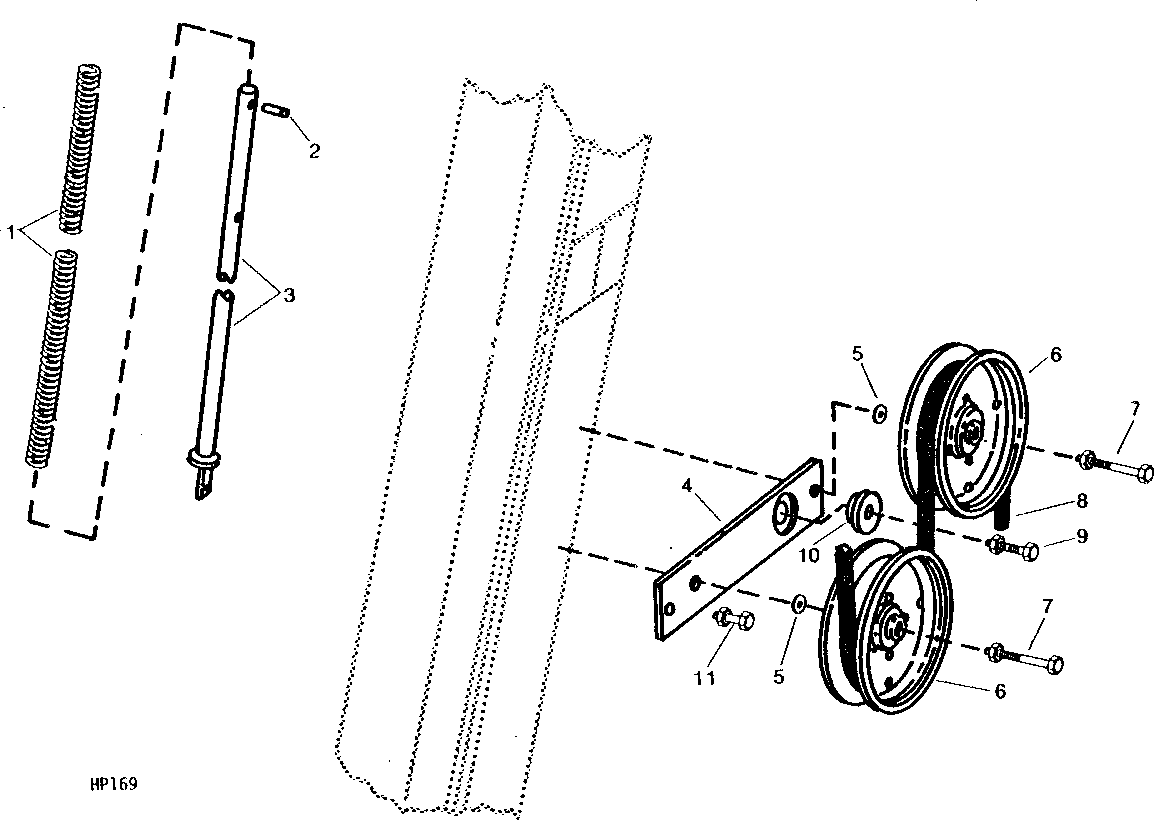 CLEAN GRAIN ELEVATOR DRIVE TIGHTENER ( - 610400)