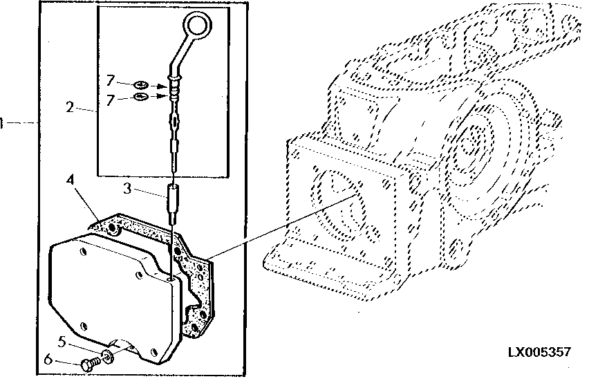 PTO BEARING QUILL CONVERSION-KIT (SYNCHRONIZED TRANSMISSION) FOR GP-TRACTORS WITHOUT PTO