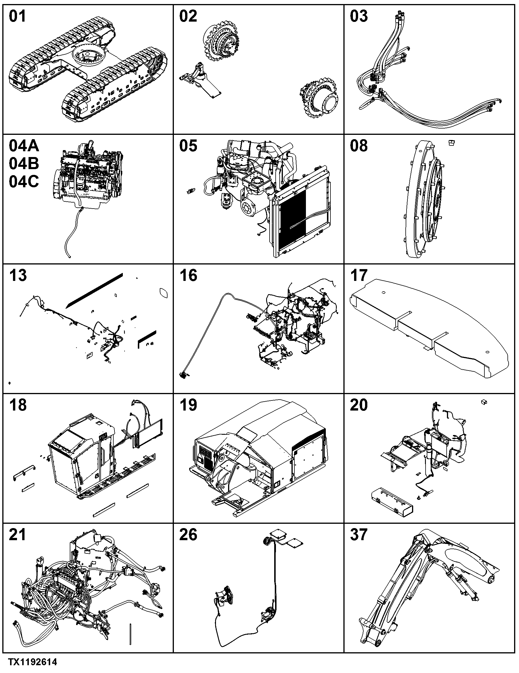 903M Tracked Feller Buncher (PIN: 1T0903MX_ _C271505 - 317981)(PIN: 1T0903MX_ _D271505 - 317981)