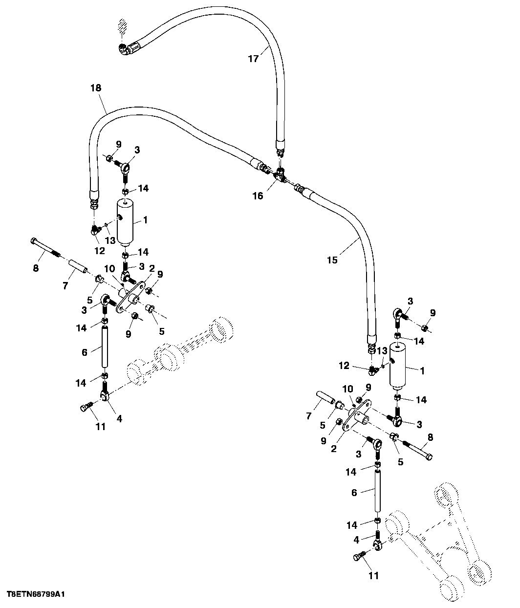 MOUNT GP, BASECUTTER HEIGHT INDICATOR CYLINDER {WHEEL}