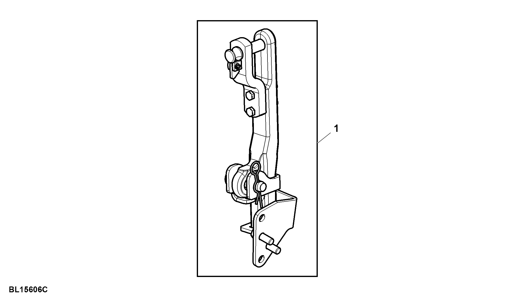 Attachment, Drawbar Storage, Pick-Up Hitch, W/O Front Loader, Category 2