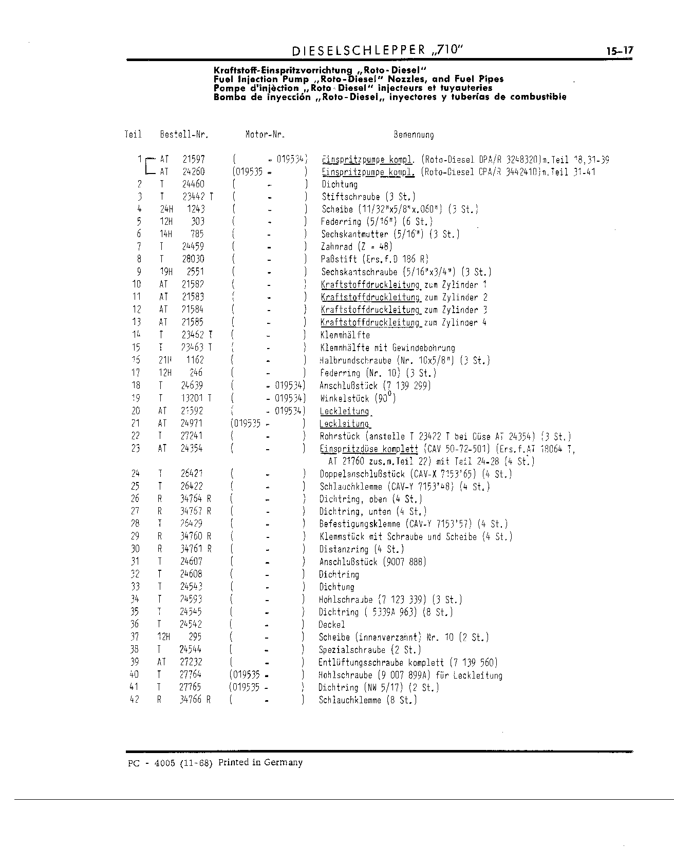 Cut-off Lever Rod (Continued)