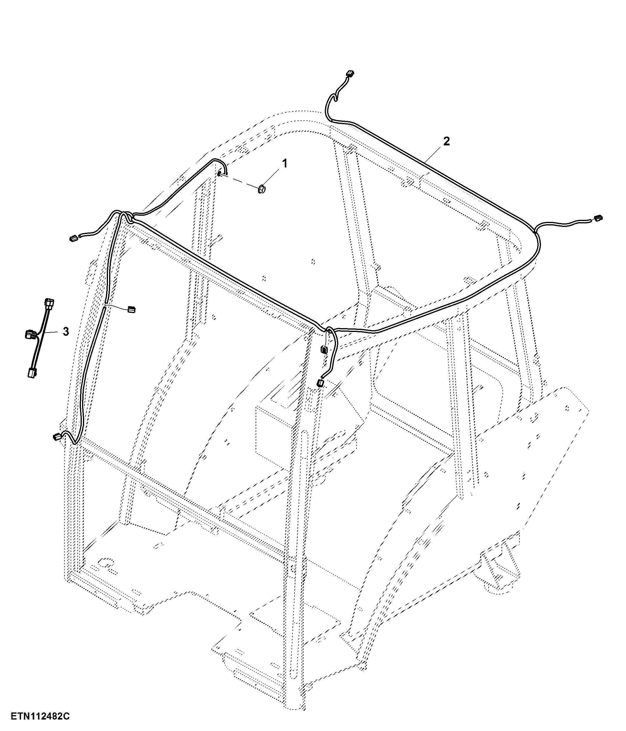 Roof Wiring Harness, W/O A/C