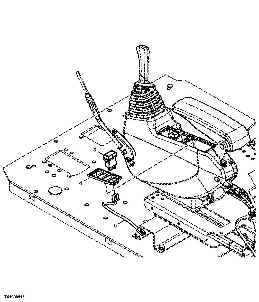 Counterweight Removal Device Switch and Wiring Harness ( - 236637)