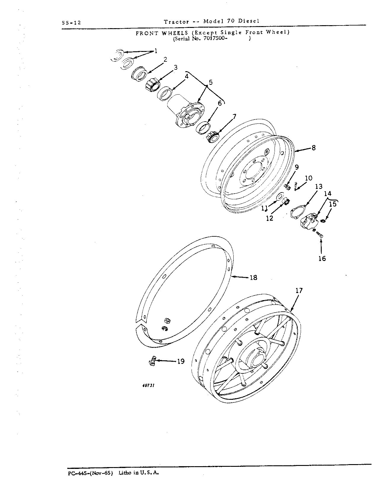 Section 55 - Steering Mechanism, Front End Equipment, and Rear Wheels (Continued)
