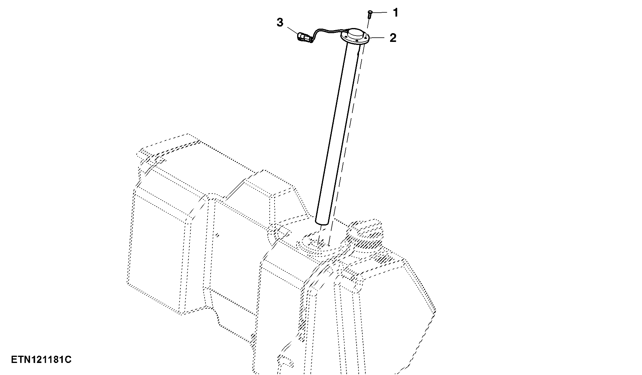 Fuel Sender, W/ Reed Switch