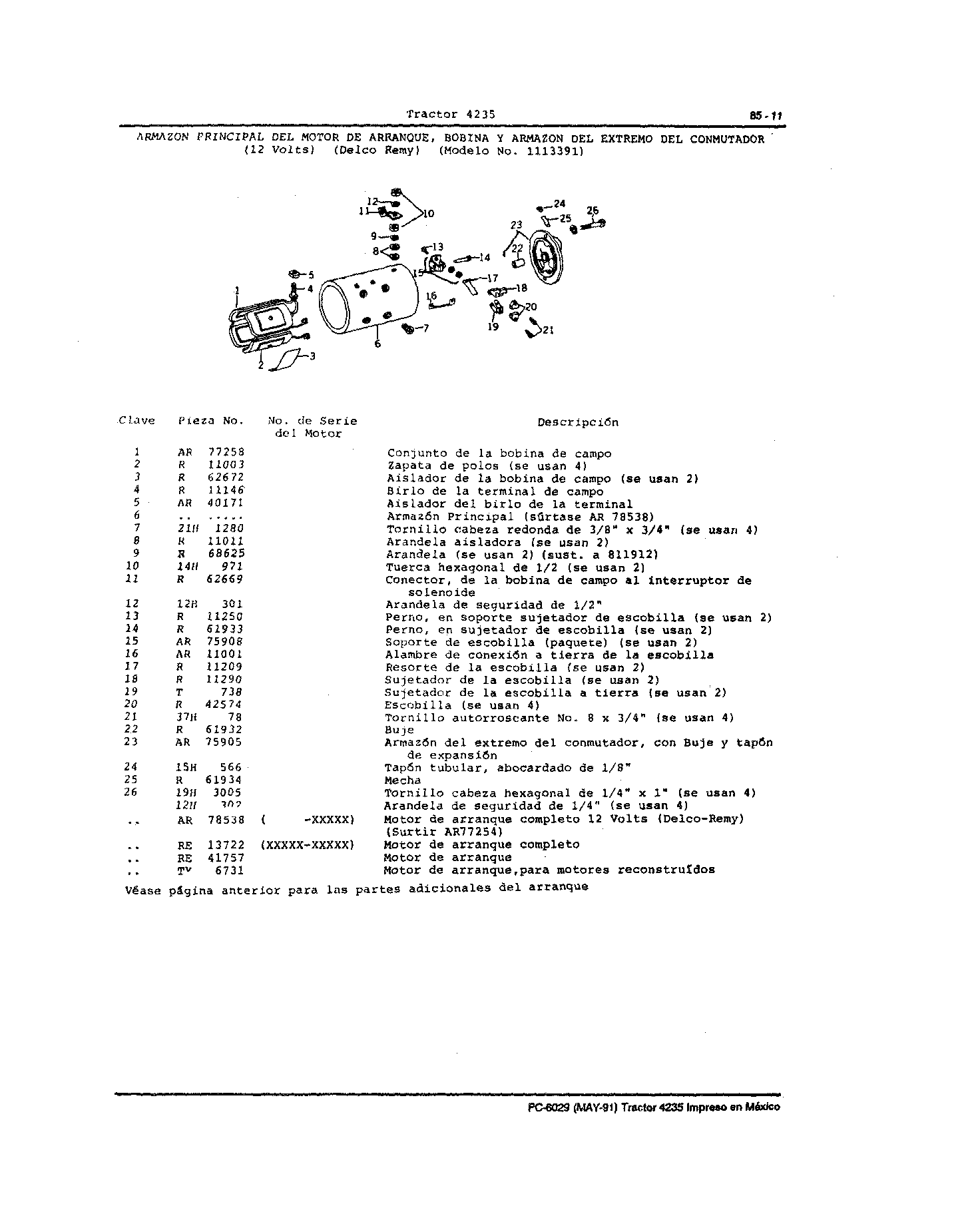 Interruptor de Solenoide (Continued)