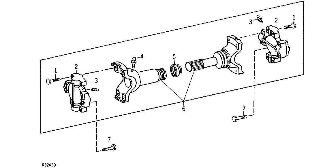Universal Telescoping Joint (Rockwell) (Front Axle Drive)