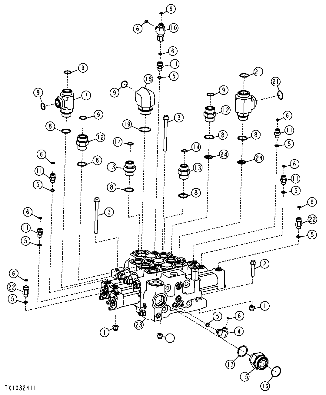 Three Spool Loader Control Valve (Powerllel™ )